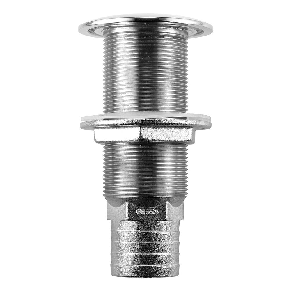 Attwood Stainless Steel Scupper Valve Barbed – 1-1/2″ Hose Size [66553-3]