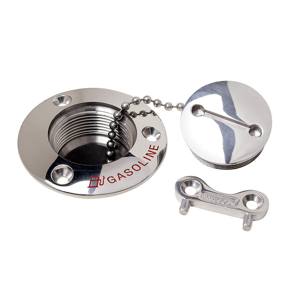 Attwood Gasoline Deck Fill – 1-1/2″ Stainless Steel Alloy [66406-5]