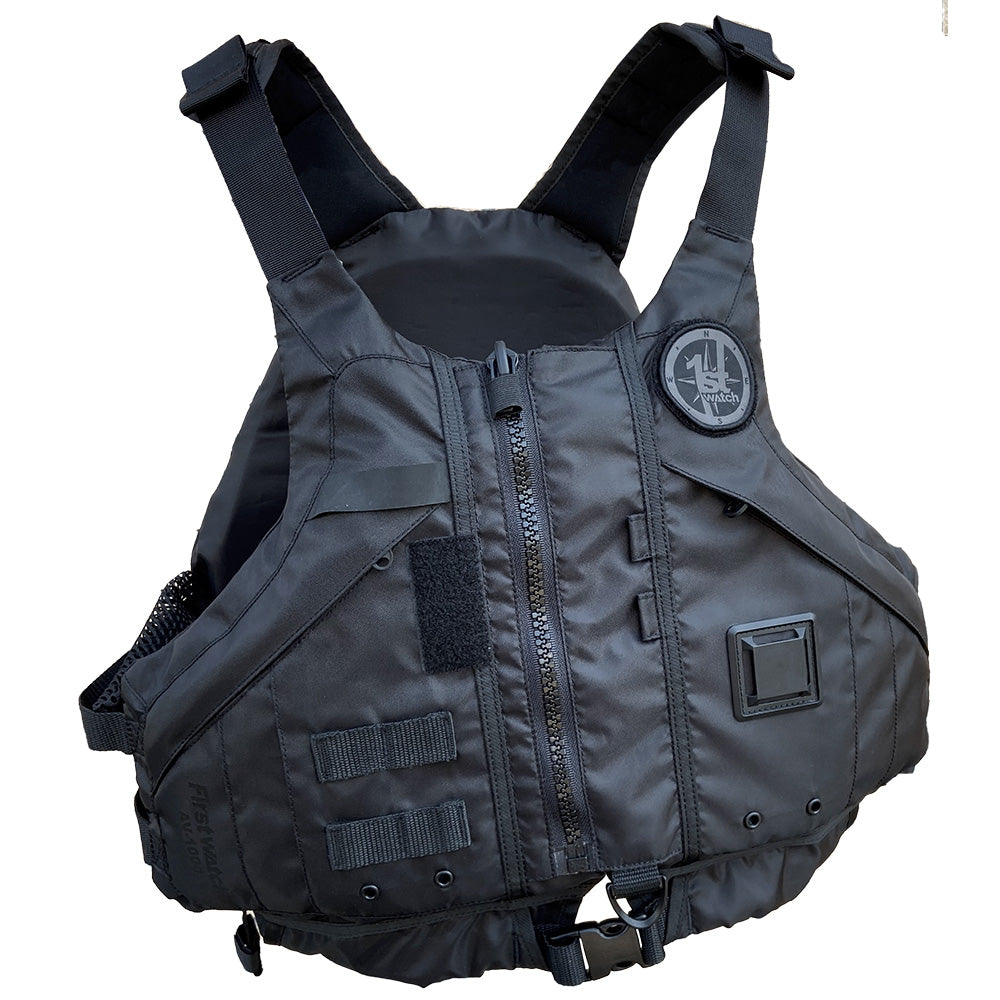 First Watch AV-1000 Kayak Style Duty PFD – Black – M/L [AV-1000-BK-M/L]