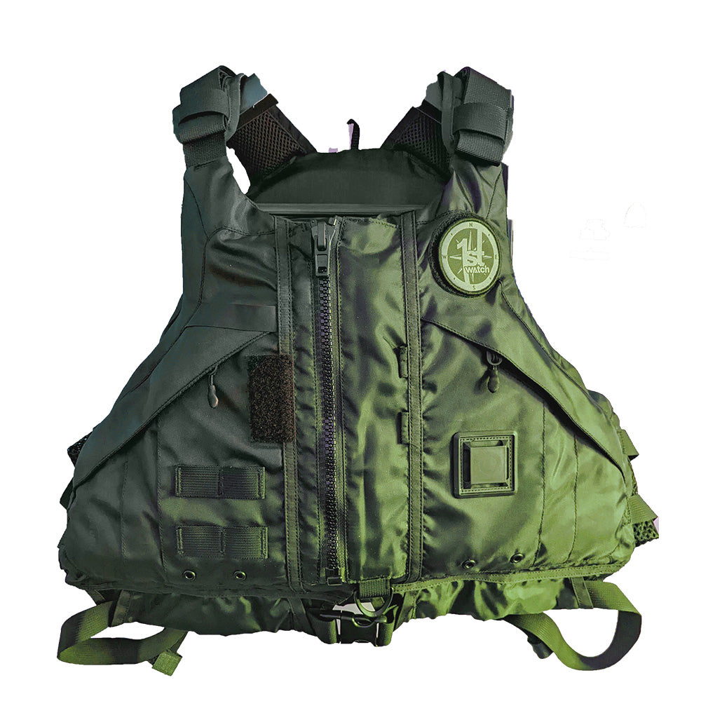 First Watch AV-1000 Kayak Style Duty PFD – Green – XL/XXL [AV-1000-GN-XL/XXL]