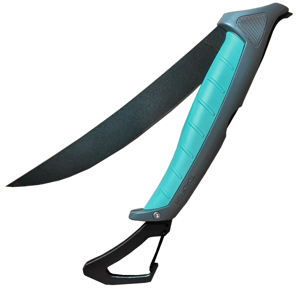 Toadfish Stowaway Folding Fillet Knife w/Built-In Carabiner – 8.5″  [1082]