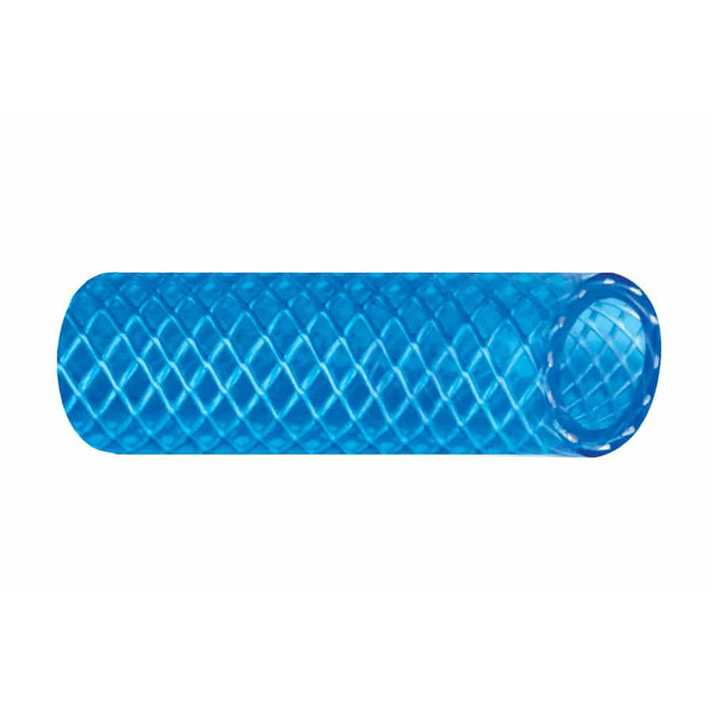 Trident Marine 3/4″ x 50 Boxed Reinforced PVC (FDA) Cold Water Feed Line Hose – Drinking Water Safe – Translucent Blue [165-0346]