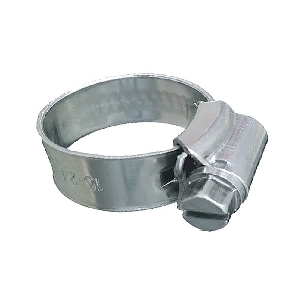 Trident Marine 316 SS Non-Perforated Worm Gear Hose Clamp – 3/8″ Band – 5/8″15/16″ Clamping Range – 10-Pack – SAE Size 8 [705-0121]