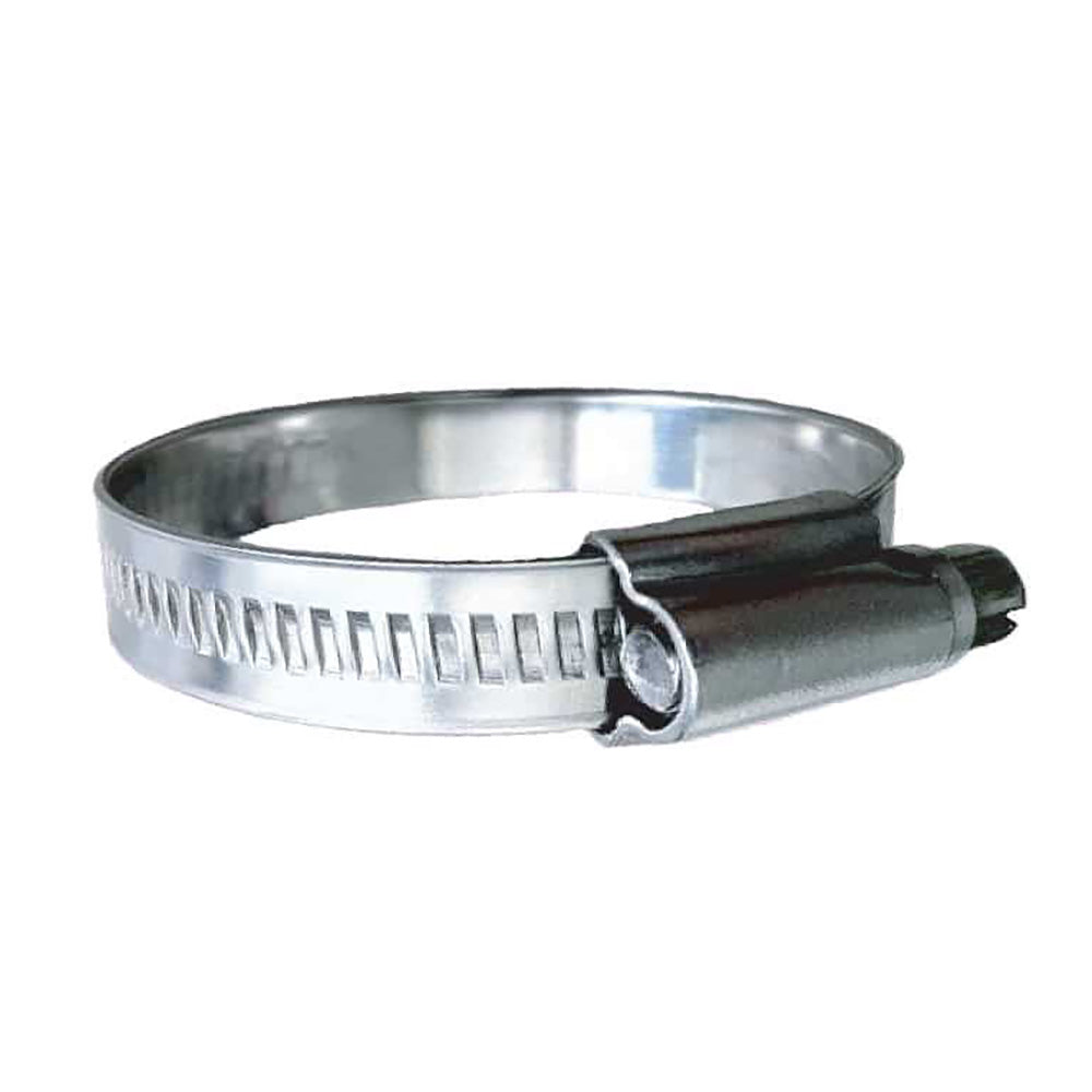 Trident Marine 316 SS Non-Perforated Worm Gear Hose Clamp – 15/32″ Band – (1-1/4″  1-3/4″) Clamping Range – 10-Pack – SAE Size 20 [710-1141]