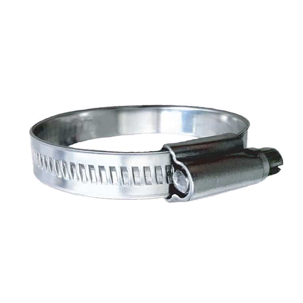 Trident Marine 316 SS Non-Perforated Worm Gear Hose Clamp – 15/32″ Band – (2″ – 2-9/16″) Clamping Range – 10-Pack – SAE Size 32 [710-2001]
