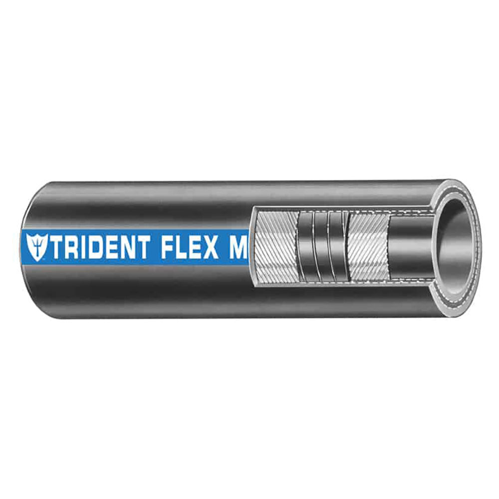 Trident Marine 3/4″ Flex Marine Wet Exhaust  Water Hose – Black – Sold by the Foot [100-0346-FT]