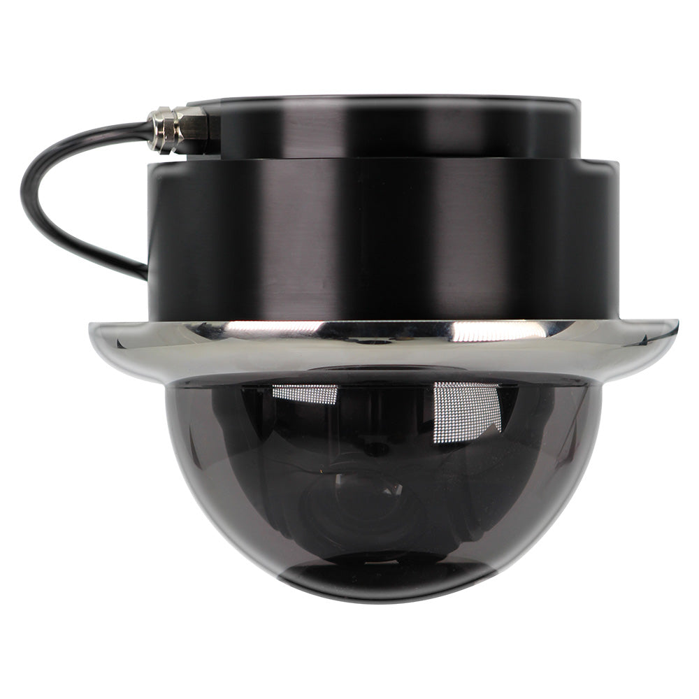Iris Miniature Marine PTZ Dome Camera – Stainless Bezel – Hi-Def Ethernet IP – 10x Digital Zoom – 4 in 1 Video Format [IRIS4106]